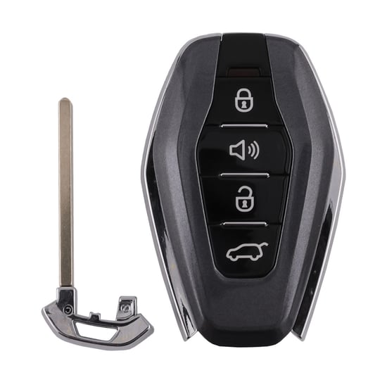 Used-Jetour-Original-Smart-Remote-Key-3+1-Buttons-433MHz-47-Chip-Black-Color-High-Quality-Best-Price---Emirates-Keys