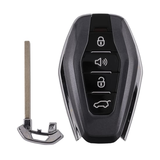 Used-Jetour-Original-Smart-Remote-Key-3+1-Buttons-433MHz-4A-Chip-Black-Color-High-Quality-Best-Price---Emirates-Keys