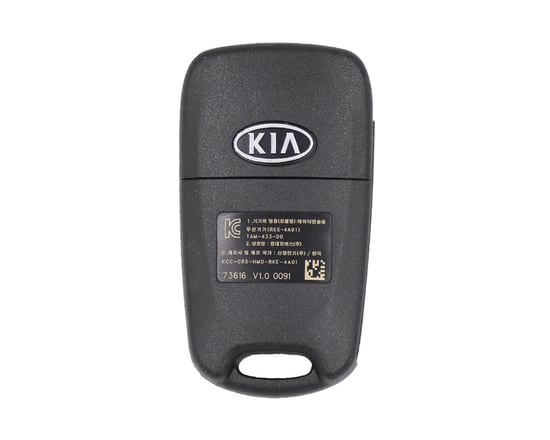LIKE-NEW-KIA-Ray-2010-Original-Flip-Remote-Key-2-Buttons-433MHz-Manufacturer-Part-Number:-95430-A3000-FCCID:-RKE-4A01---MK3