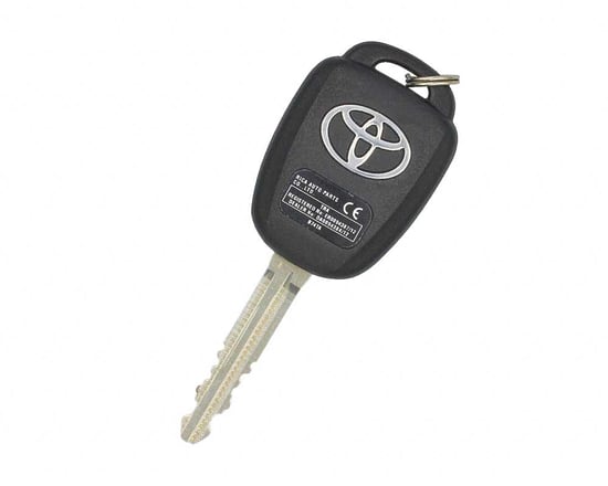 Used-Toyota-Corolla-2014-2016-Genuine-OEM-Remote-Key-4-Buttons-433MHz-H-Transponder-Manufacturer-Part-Number:-89070-02B40---FCCID-:B74TA---Emirates-Keys