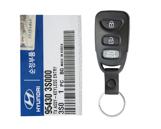 GENUINE-PARTS-Hyundai-Sonata-2011-2013-Remote-4-Buttons-433MHz-95430-3S000,-Original-Remote,-Keyless-go,-Proximity-keys