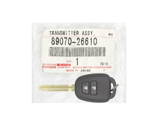 NEW-Toyota-Hiace-2013-2019-Genuine-Remote-2-Buttons-433MHz-Without-Chip-89070-26610-8907026610---FCCID:-12BDS