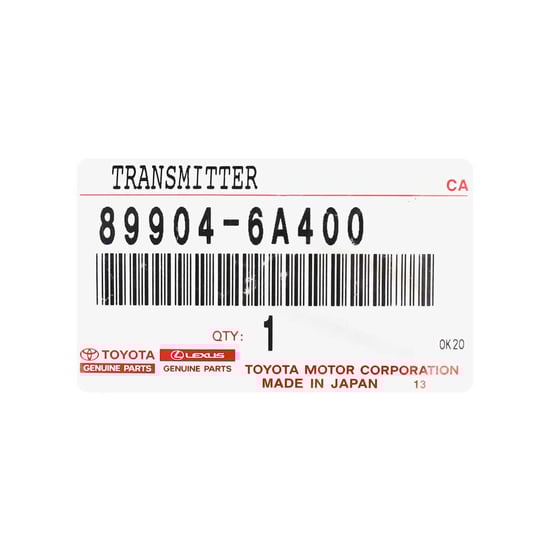 New-Lexus-NX200-LX570-2016-Genuine---OEM-Smart-Remote-Key-2+1-Buttons-312--314MHz-OEM-Part-Number:-89904-6A400---FCC-ID:-HYQ14FLB---Emirates-Keys