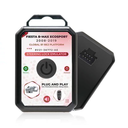 New-Ford-Fistea-B-MAX-EcoSport-2008-2019-Globel-B1-BE2-Platform-Steering-Lock-Emulator-Simulator-With-Lock-Sound-No-Programming-Required----Emirates-Keys