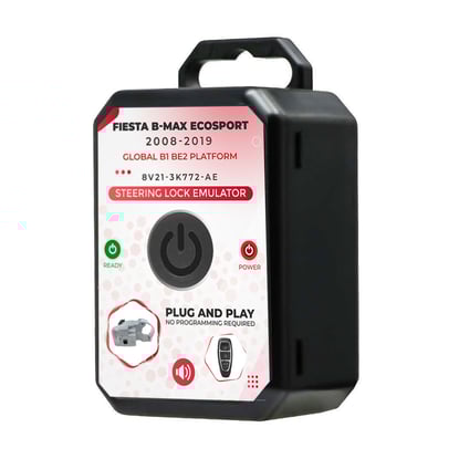 New-Ford-Fistea-B-MAX-EcoSport-2008-2019-Globel-B1-BE2-Platform-Steering-Lock-Emulator-Simulator-With-Lock-Sound-No-Programming-Required----Emirates-Keys