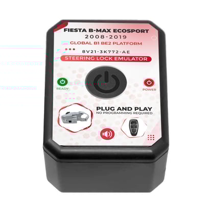 New-Ford-Fistea-B-MAX-EcoSport-2008-2019-Globel-B1-BE2-Platform-Steering-Lock-Emulator-Simulator-With-Lock-Sound-No-Programming-Required----Emirates-Keys