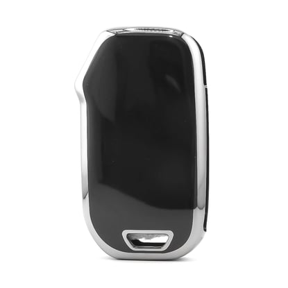 New-Aftermarket-Nano-High-Quality-Cover-For-KIA-Remote-Key-3-Button-Black-Color-Silver-Frame-KIA-C11Y3---Emirates-Keys