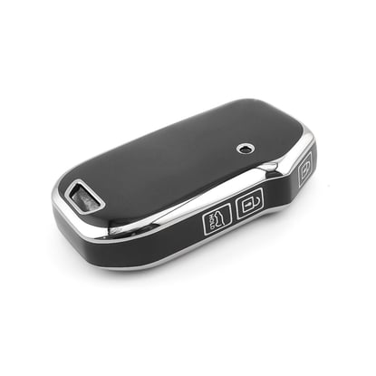 New-Aftermarket-Nano-High-Quality-Cover-For-KIA-Remote-Key-3-Button-Black-Color-Silver-Frame-KIA-C11Y3---Emirates-Keys