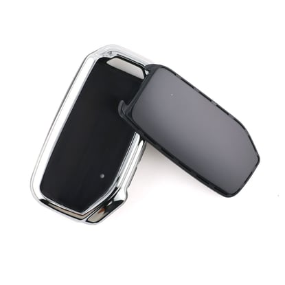 New-Aftermarket-Nano-High-Quality-Cover-For-KIA-Remote-Key-3-Button-Black-Color-Silver-Frame-KIA-C11Y3---Emirates-Keys