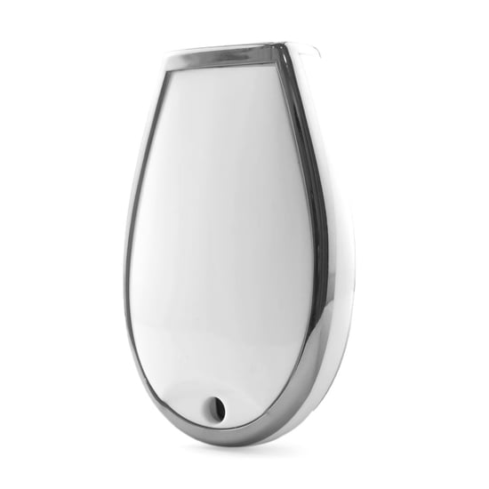 New-Aftermarket-Nano-High-Quality-Cover-For-Dodge-Remote-Key-4-Button-White-Color-Silver-Frame-Dodge-A11Y4A---Emirates-Keys