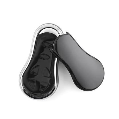 New-Aftermarket-Nano-High-Quality-Cover-For-Chrysler-Remote-Key-6-Button-Black-Color-Silver-Frame-CRSL-C11Y---Emirates-Keys