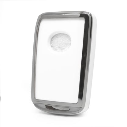 New-Aftermarket-Nano-High-Quality-Cover-For-Mazda-Remote-Key-3-Button-White-Color-Silver-Frame-MZD-B11Y3---Emirates-Keys