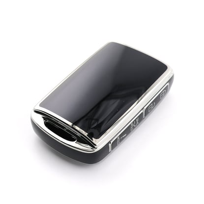 New-Aftermarket-Nano-High-Quality-Cover-For-Mazda-Remote-Key-4-Button-Black-Color-Silver-Frame-MZD-B11Y4---Emirates-Keys