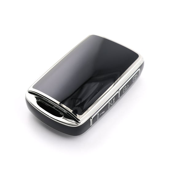 New-Aftermarket-Nano-High-Quality-Cover-For-Mazda-Remote-Key-4-Button-Black-Color-Silver-Frame-MZD-B11Y4---Emirates-Keys