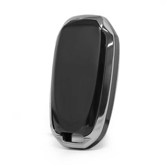 New-Aftermarket-Nano-High-Quality-Cover-For-Infiniti-Remote-Key-3-Button-Black-Color-Silver-Frame-IFNT-A11J---Emirates-Keys