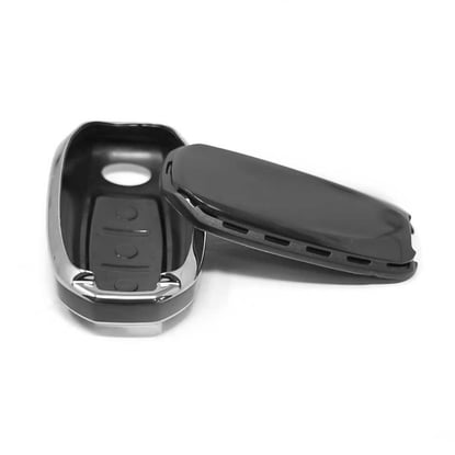 New-Aftermarket-Nano-High-Quality-Cover-For-Infiniti-Remote-Key-3-Button-Black-Color-Silver-Frame-IFNT-A11J---Emirates-Keys