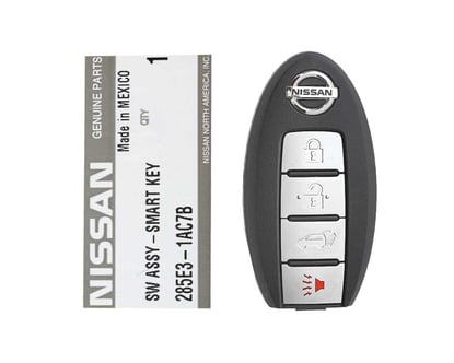 Nissan-Murano-2010-2014-Genuine-OEM-Smart-Key-Remote-4-Buttons-433MHz-Manufacturer-Part-Number:-285E3-1AC5B-285E3-1AC7B,-FCCID:-5WK49623---Emirates-Keys