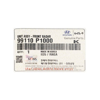 New-Kia-Genuine---OEM-Unit-Assy-Front-Radar-OEM-Part-Number:-99110-P1000---Emirates-Keys