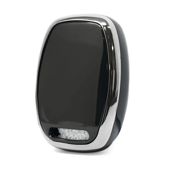 New-Aftermarket-Nano-High-Quality-Cover-For-Honda-Remote-Key-2-Button-Black-Color-Silver-Frame-HD-J11Y2---Emirates-Keys