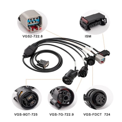 GODIAG Gearbox ISM Cable 5-in-1 Set for Mercedes Benz VGS-FDCT 724/ VGS2-722.8/ VGS-7Gtronic-722.9/ VGS-9GT-725/ ISM | MK3