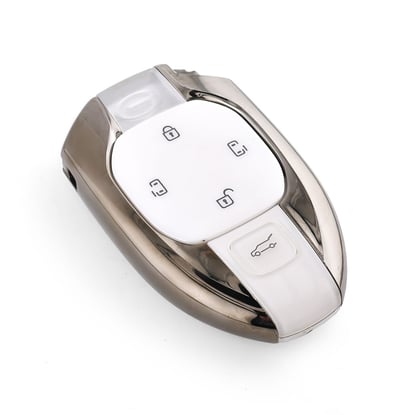 Like New Without Box GAC GS8 2024 Original Smart Remote Key 5 Buttons Slider Door 433MHz Transponder - ID: HITAG 128-bits AES ID4A NCF29AXM - White Color | Emirates Keys