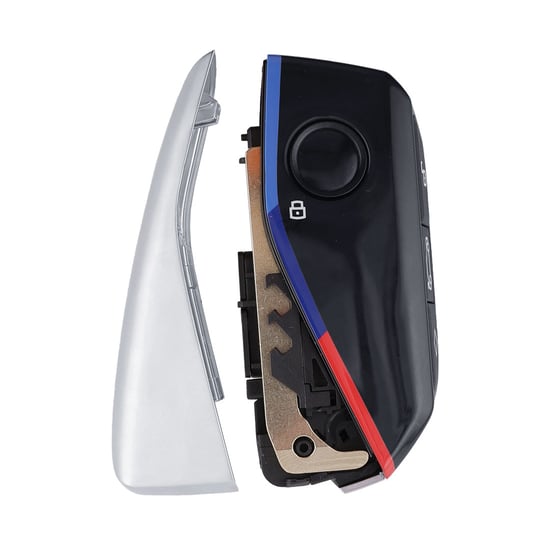 New Aftermarket BMW Smart Remote Key Shell 4 Buttons For KEYDIY FGB57 Silver Color - High Quality Best Price  | Emirates Keys