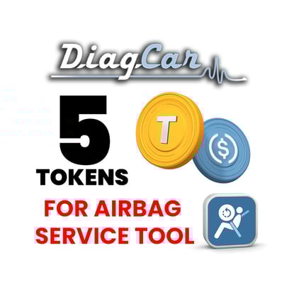 Picture of DiagCar 5 Tokens for Airbag Service Tool