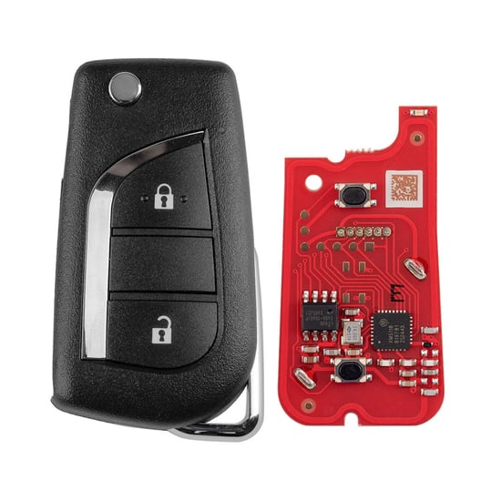New Xhorse VVDI Key Tool VVDI2 Wire Remote Key 2 Button Toyota Style XKTO21EN 2nd Generation XKTO01EN Support generation or cloning by VVDI key tool and VVDI2 | Emirates Keys