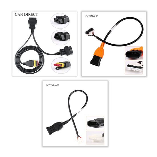 New OBDSTAR CAN Direct Kit with Toyota-24/ Toyota-27 Cable Work with X300 Classic G3/ X300 DP PLUS/ X300 PRO4 | Emirates Keys