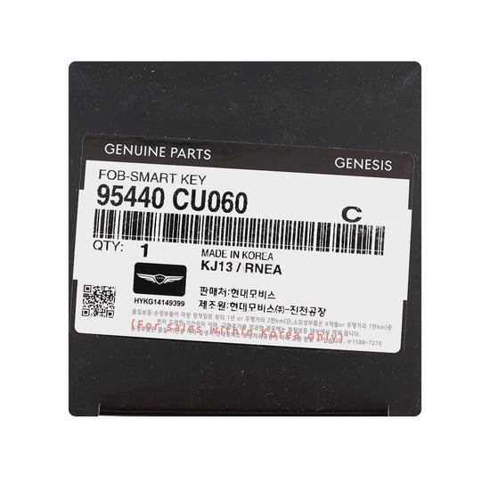New Genesis GV60 2026 Genuine / OEM Smart Remote Key 5+1 Buttons 433MHz OEM Part Number: 95440-CU060, 95440CU060 | Emirates Keys