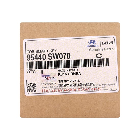 Picture of Kia PV5 2026 Genuine Smart Remote Key 4+1 Buttons 433MHz 95440-SW070