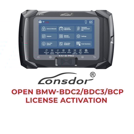 Lonsdor - Open BMW-BDC2 / BDC3 / BCP License Activation - Pay one time, for Lifetime use  | MK3