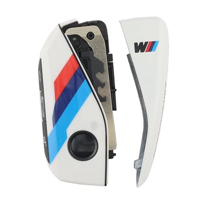 New Aftermarket BMW Smart Remote Key Shell 4 Buttons For KEYDIY FGB57 White Color - High Quality Best Price  | MK3