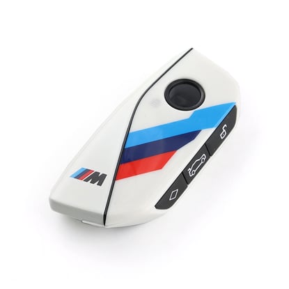 New Aftermarket BMW Smart Remote Key Shell 4 Buttons For KEYDIY FGB57 White Color - High Quality Best Price  | MK3