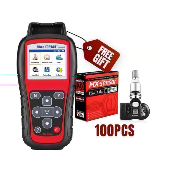Autel MX-Sensor E TPMS Metal 100 PCs + Free Maxi TPMS TS508WF Advanced TPMS Service Tool  | MK3