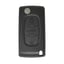Peugeot Flip Remote Key Shell 3 Button without Battery Holder HU83 Blade High Quality, Mk3 Remote Key Cover, Key Fob Shells Replacement At Low Prices | MK3