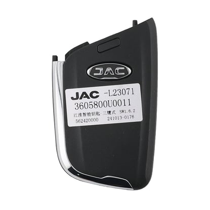 New JAC Shuailing T8  Genuine / OEM Smart Remote Key 3 Buttons 433.92ASK OEM Part Number: 3605800U0011 | MK3