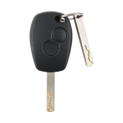 New Aftermarket Renault Kangoo ll, Master lll, Opel Movano Door Lock Left - Compatible Part Number: 806012544R (1 Plastic Key with Remote Buttons, 1 Key Blade) | MK3