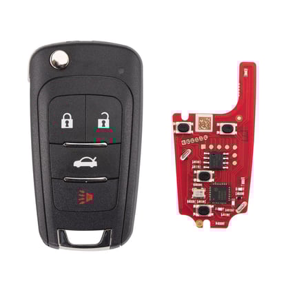 New Xhorse VVDI Key Tool Wire Flip Remote Key 3+1 Buttons GM Style XKBU21EN 2nd Generation XKBU01EN Support generation or cloning by VVDI key tool and VVDI2 | MK3