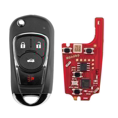 New Xhorse VVDI Key Tool Wire Flip Remote Key 3+1 Buttons Buick Style XKBU22EN 2nd Generation XKBU02EN Support generation or cloning by VVDI key tool and VVDI2 | MK3