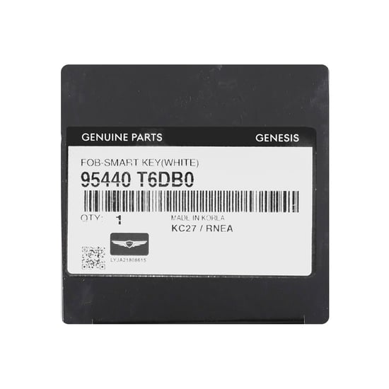 New Genesis GV80 2025 Genuine Smart Remote Key 4+1 Buttons 433MHz OEM Part Number: 95440-T6DB0, 95440T6DB0 | MK3