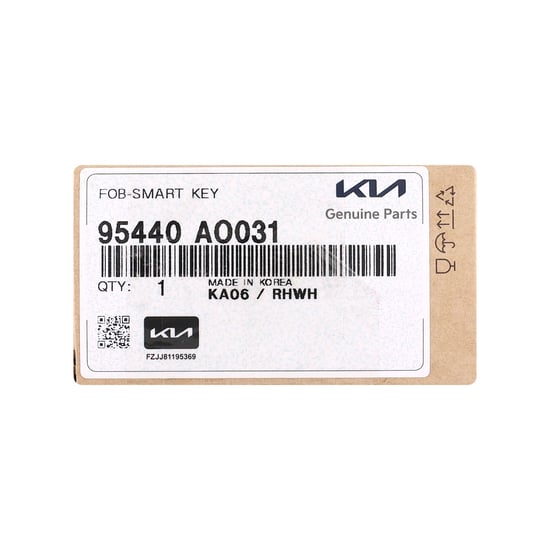 New KIA Niro 2024 Genuine / OEM Smart Remote Key 4 Buttons 433MHz OEM Part Number: 95440-AO031, 95440AO031 | MK3