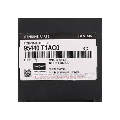 New Genesis G80 2024 Genuine / OEM Smart Remote Key 6+1 Buttons 433MHz OEM Part Number: 95440-T1AC0, 95440T1AC0 | MK3