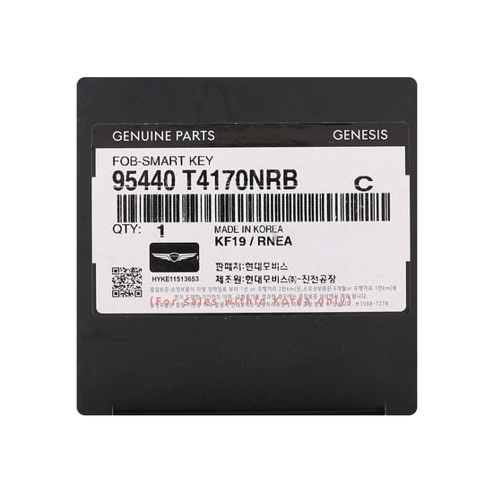 New Genesis G90 2025 Genuine / OEM Smart Remote Key 6+1 Buttons 433MHz OEM Part Number: 95440-T4170NRB , 95440T4170NRB | MK3