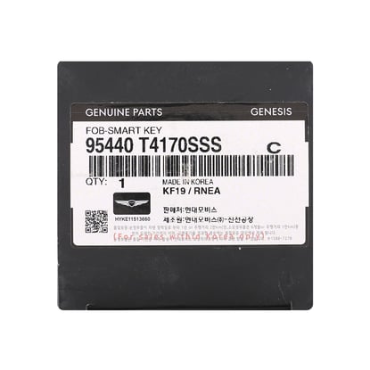 New Genesis G90 2025 Genuine / OEM Smart Remote Key 6+1 Buttons 433MHz OEM Part Number: 95440-T4170SSS , 95440T4170SSS | MK3