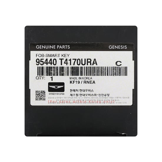 New Genesis G90 2025 Genuine / OEM Smart Remote Key 6+1 Buttons 433MHz OEM Part Number: 95440-T4170URA , 95440T4170URA | MK3