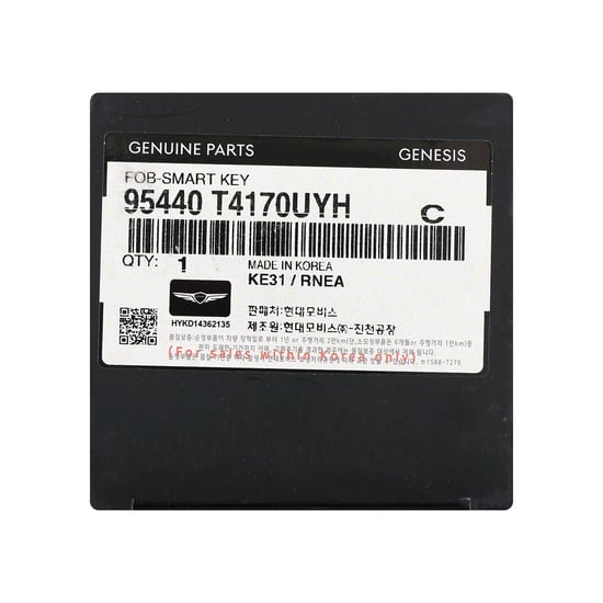 New Genesis G90 2025 Genuine / OEM Smart Remote Key 6+1 Buttons 433MHz OEM Part Number: 95440-T4170UYH , 95440T4170UYH | MK3
