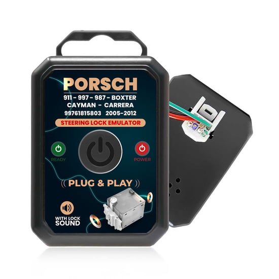 New MK3 Products Porsche 911, 997, 987 Boxster, Cayman, Carrera 2005-2012 Steering Lock Emulator Simulator With Lock Sound Plug and Start ( No Programming Required ) - Compatible Part Number: 99761815803 | MK3