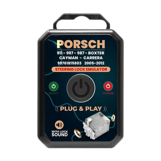 New MK3 Products Porsche 911, 997, 987 Boxster, Cayman, Carrera 2005-2012 Steering Lock Emulator Simulator With Lock Sound Plug and Start ( No Programming Required ) - Compatible Part Number: 99761815803 | MK3
