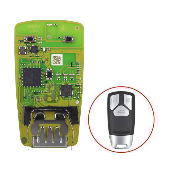 New Xhorse Specific MLB ( Audi, VW, Bentley, Porsche, Lamborghini ) Smart Remote PCB Audi A4 Model 3 Buttons XSMA4YEN OEM Chip Solution without Shell Support MLB Models Work with Xhorse MLB Tool | MK3